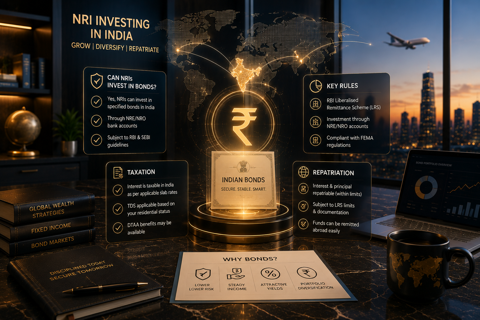 Can NRIs Invest in Bonds in India? Rules, Tax and Repatriation