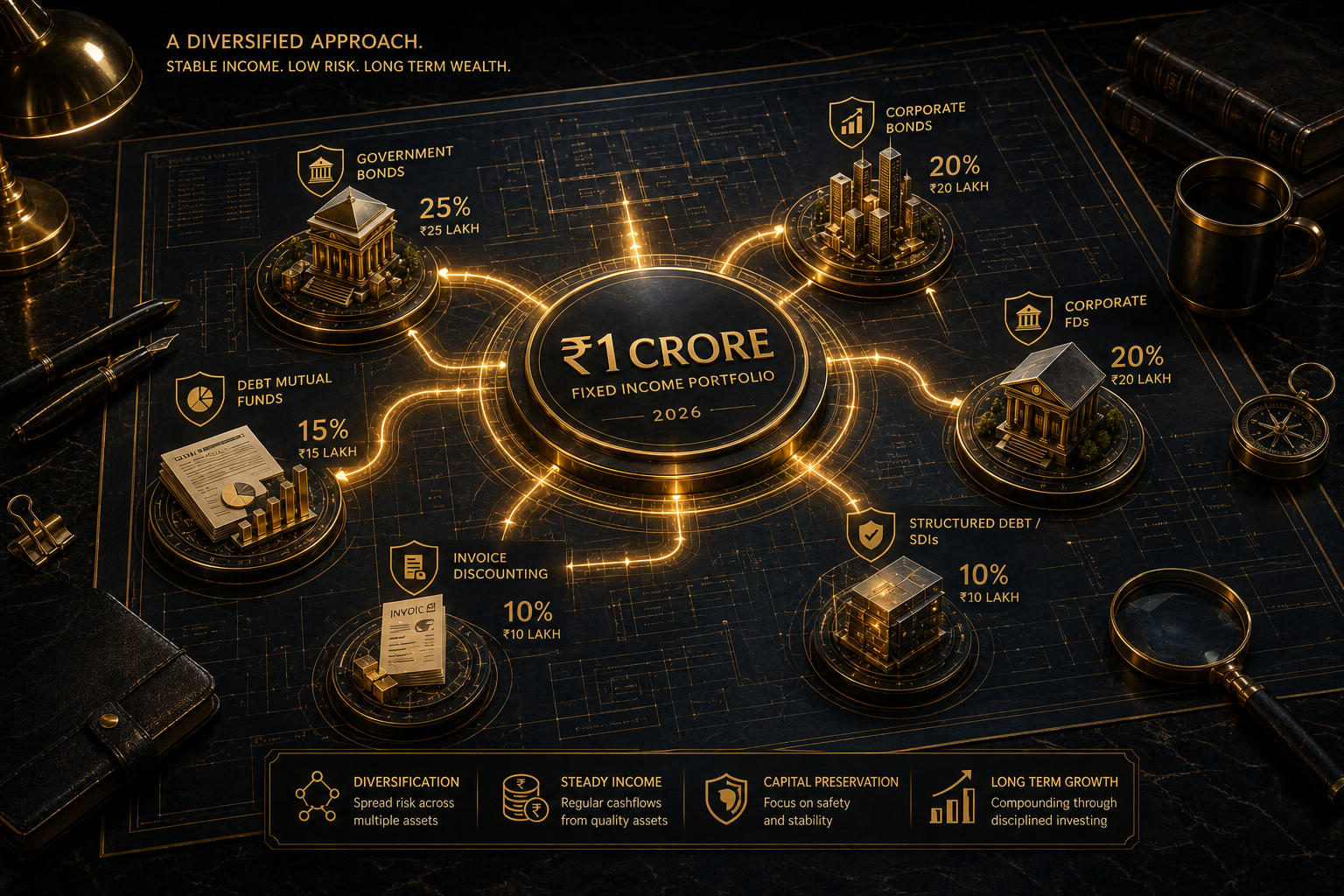 How to Build a ₹1 Crore Fixed Income Portfolio in India (2026)