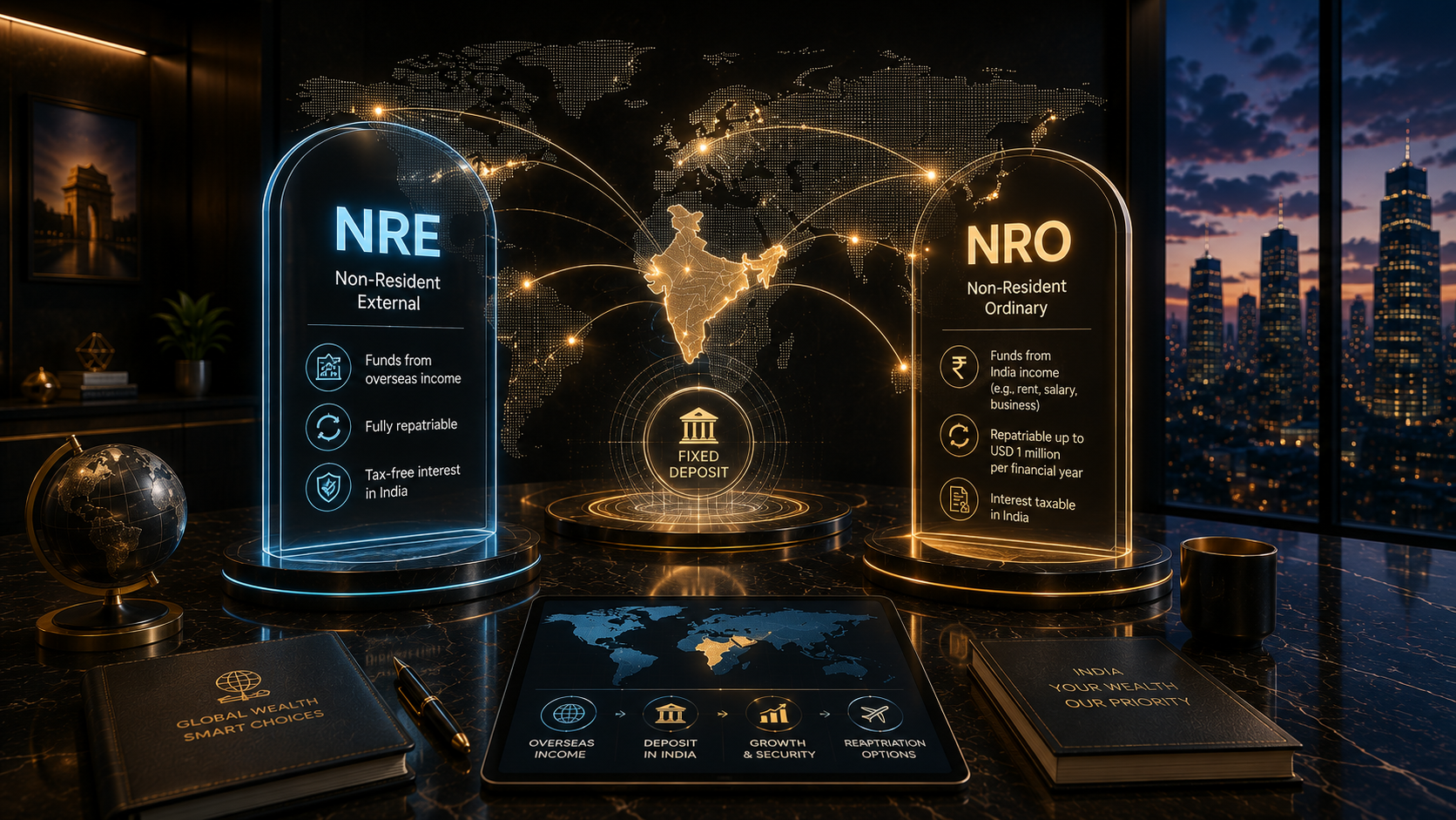 NRE vs NRO Fixed Deposit in India 2026: Which Is Better for NRIs?