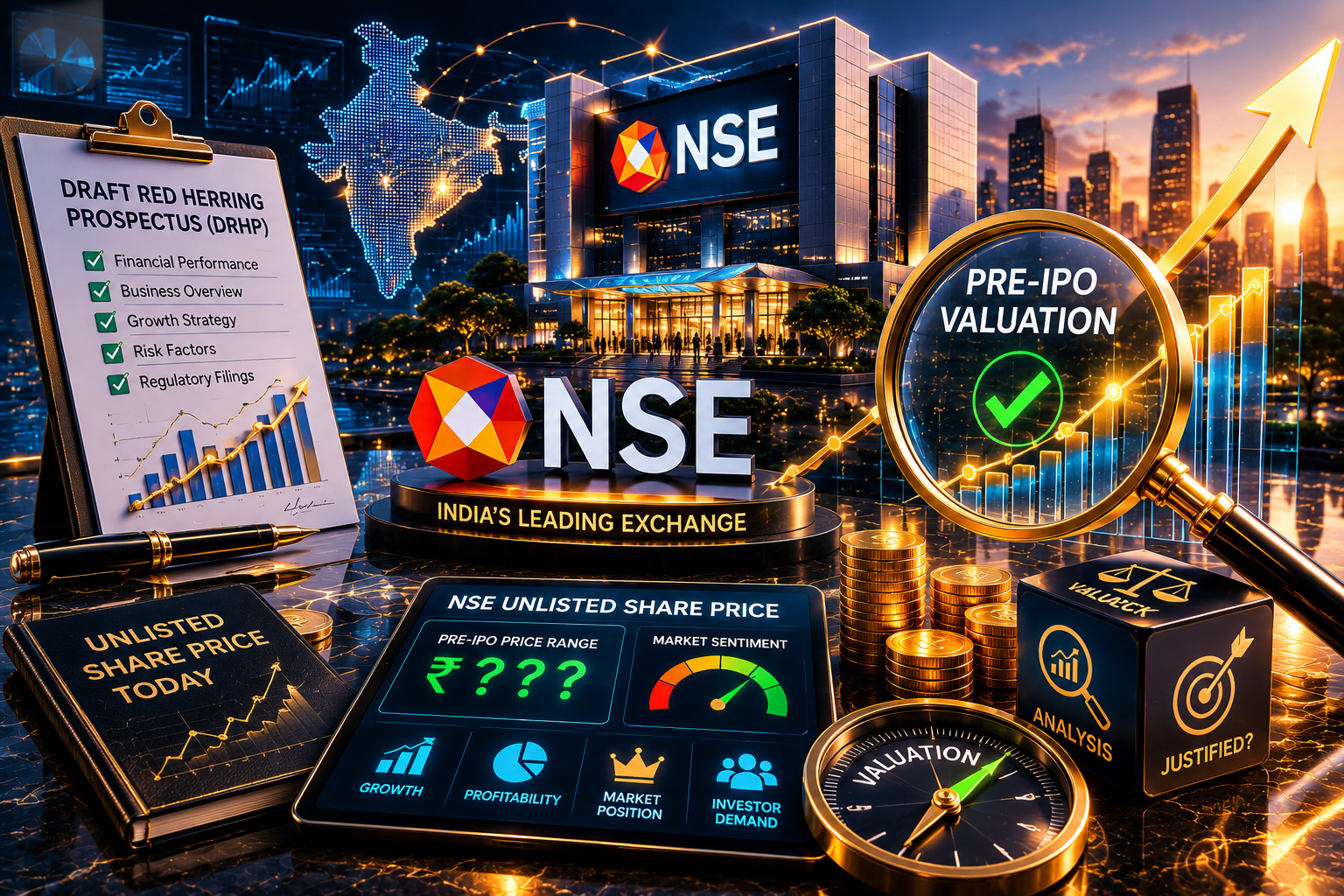 NSE Unlisted Share Price Today: Is the Pre-IPO Valuation Justified After the DRHP?