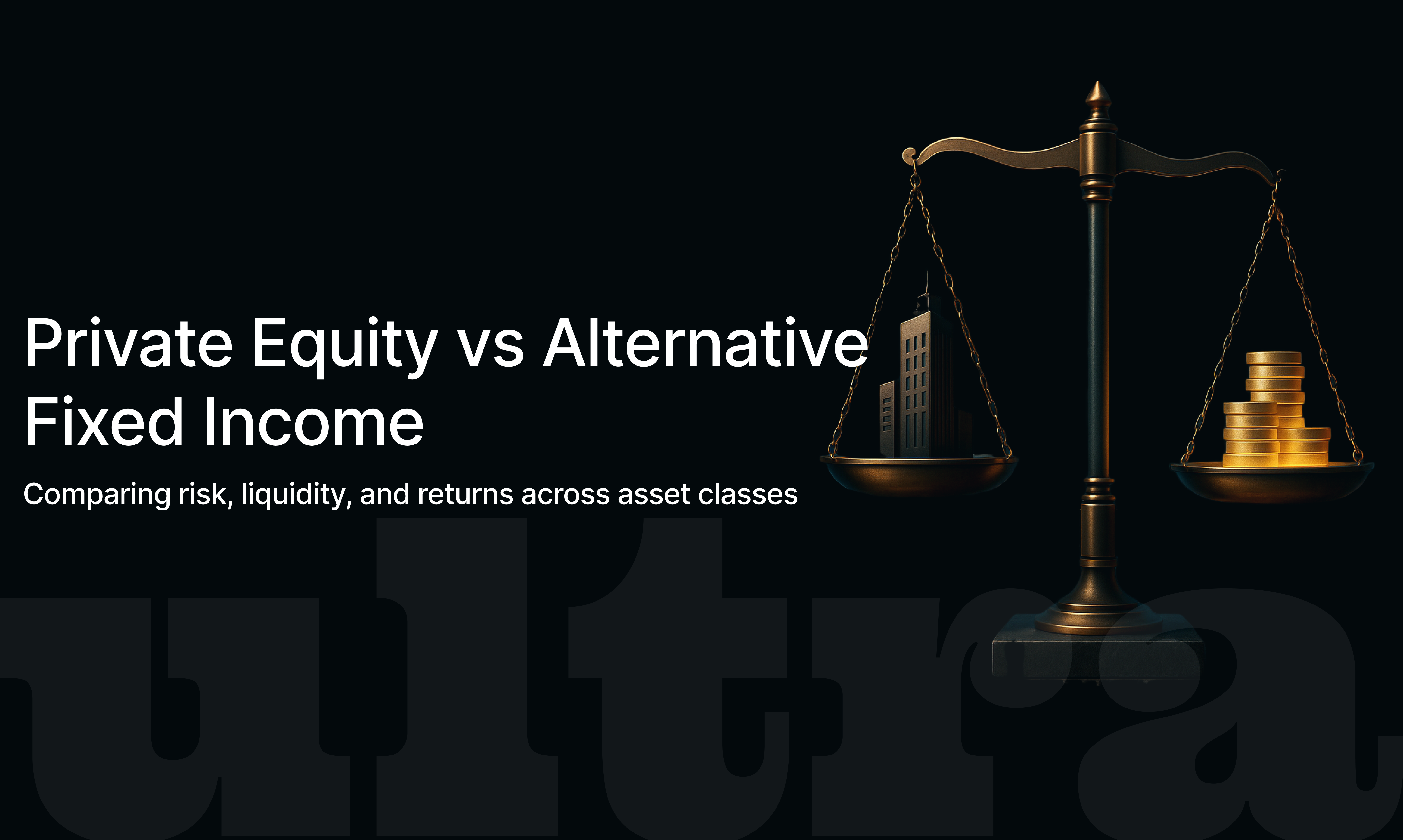 Private Equity vs. Alternative Fixed Income Investments: A Comparison
