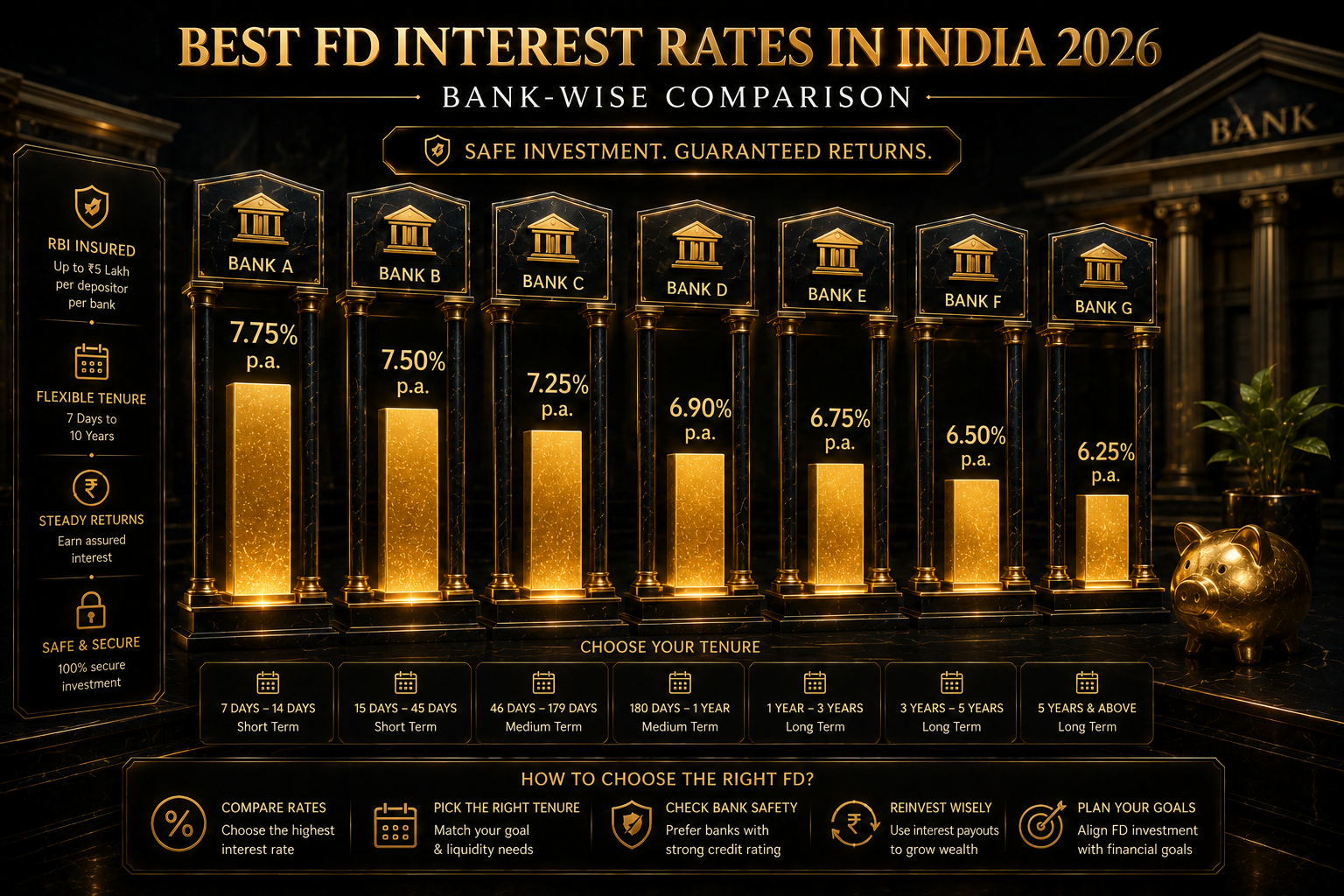 Best FD Interest Rates in India 2026: Bank-Wise Comparison 
