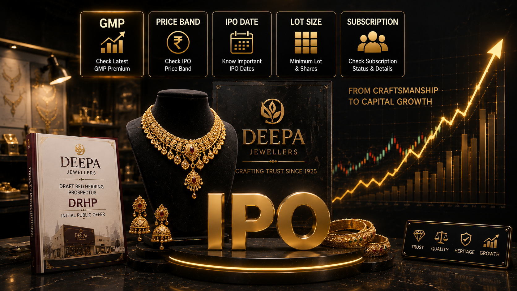 Deepa Jewellers IPO GMP: Date, Price Band, Review, Apply or Avoid & How to Apply