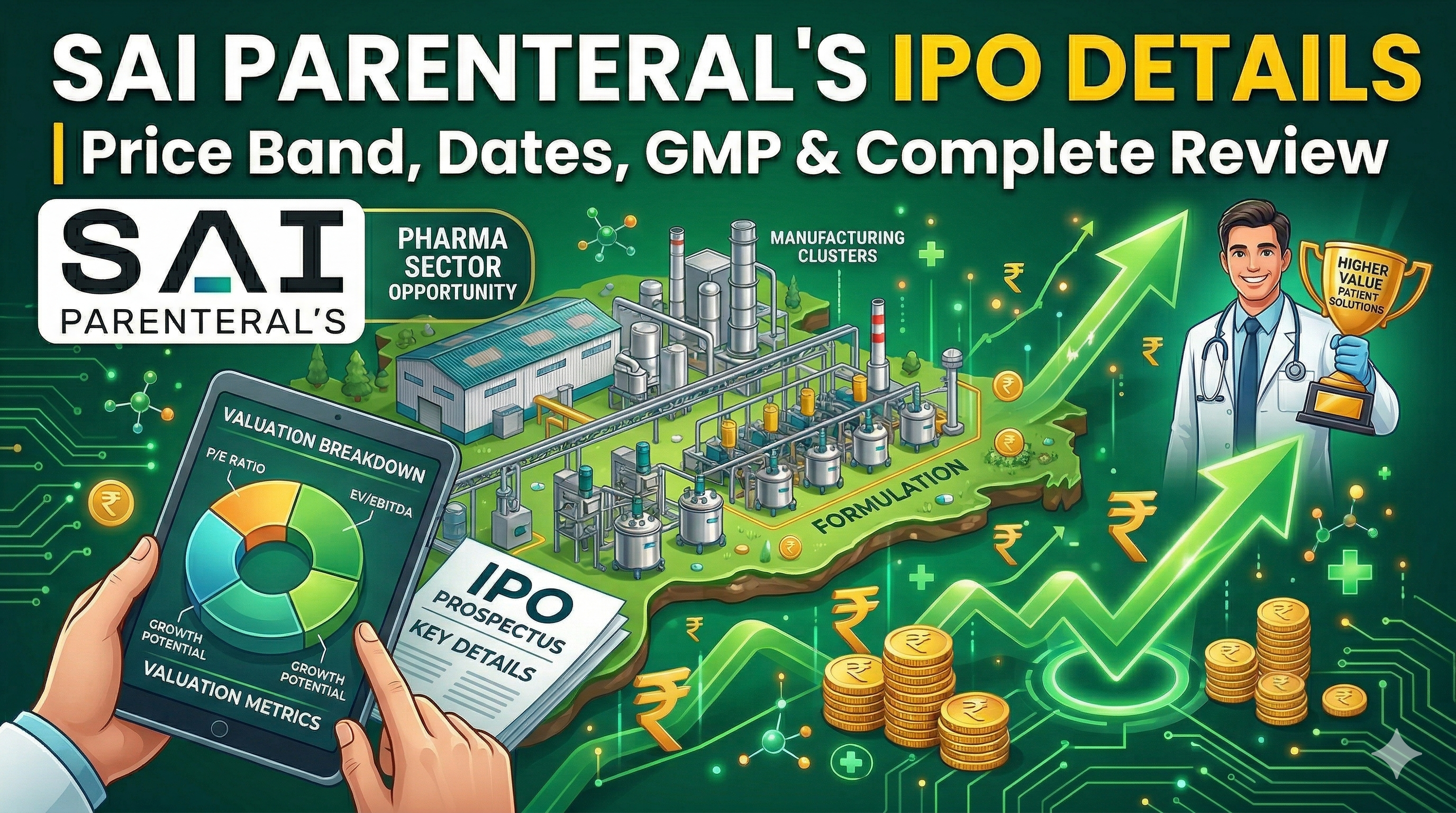 Sai Parenterals IPO Details: Date, Price, GMP, Lot Size & Review